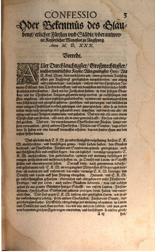 e-Augsburgas ticības apliecība, Filips Melanhtons (1530)